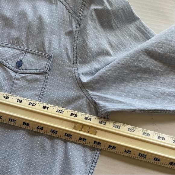 American Rag Slim Fit Bottom Down Light Blue Shirt Men Size XXL - Picture 14 of 16